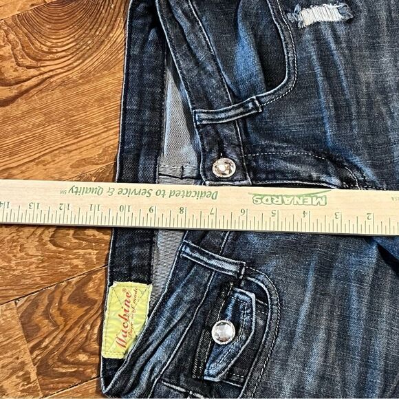 Machine jeans, women’s size 29, , mid rise, distressed, cut out, straight leg - Picture 9 of 14